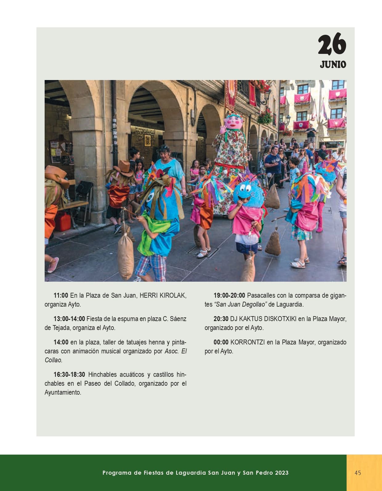 Programa de fiestas portada